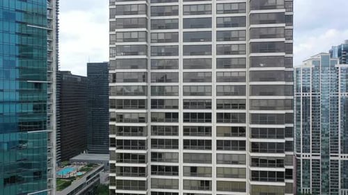 vista aérea de chicago - edificios de la ciudad