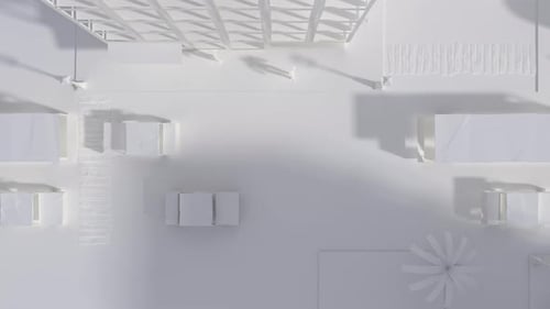 Fantasy City on the Theme of an Unreal World in Fictional Humanity