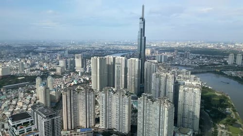 Downtown Ho Chi Minh City Vietnam
