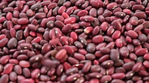 Pile of Red Kidney Beans Close Up