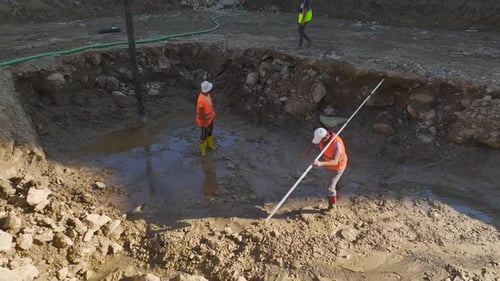 Foundation Ready — Drohnenblick auf die PrePour-Präparate in