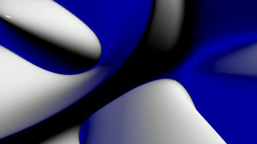 Background with Blue and White Plasma Waves, Exclusive, Unique Design, 3D Render, Reflection