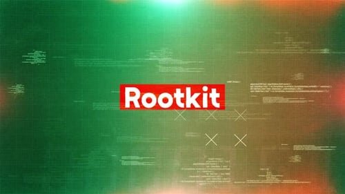 Digital Code Stream Glitch Reveal Title Animation