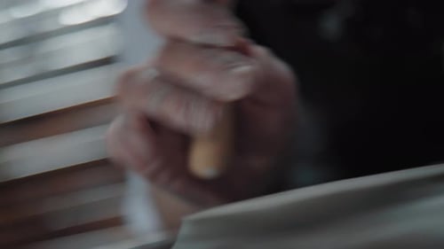 The Potter Works As a Tool a Loop and Removes Excess Clay