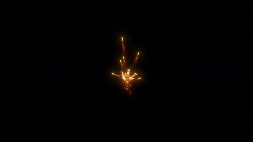 Aerial Sparks Or Fireworks Burst