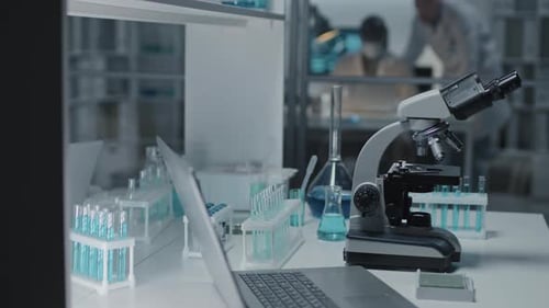Microscope and Lab Equipment in Modern Laboratory
