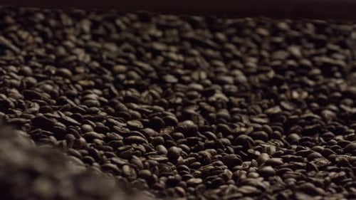 Coffee Beans Being Roasted