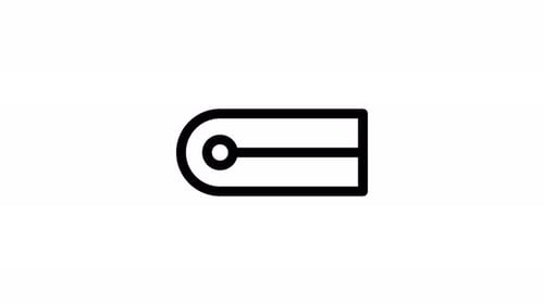 animación de iconos de línea de capitalización