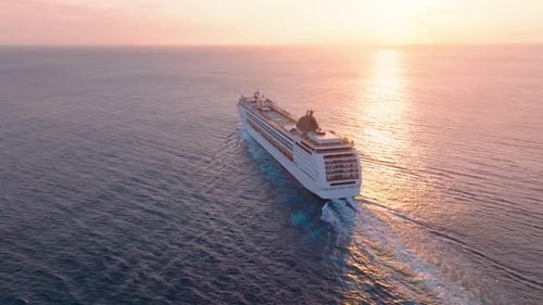 Explore the serene beauty of ocean travel aboard a luxury cruise liner
