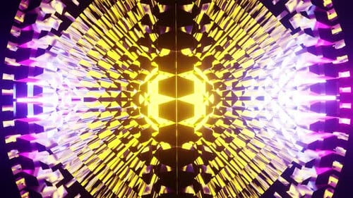 Rotated Crystal Disco Ball Equalizer For Party Vj Loop Background