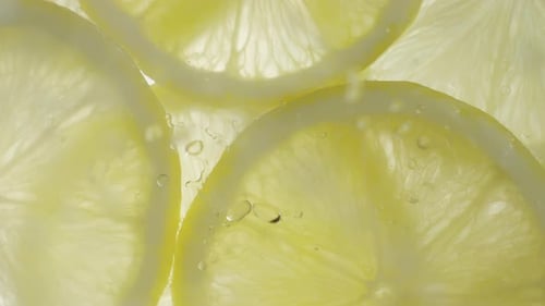Lemon Slices in Water, Refreshing Citrus