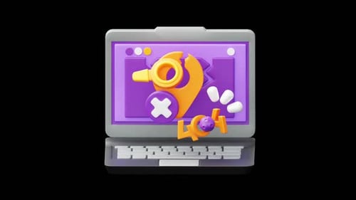 3D-Standort nicht gefunden Fehlermeldung Animationsgrafik-Animation