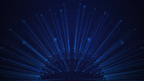 Geometric Lines And Dots Digital Connection Scroll Forward