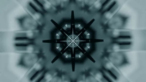 Abstract Geometric Kaleidoscope Pattern Background Loop