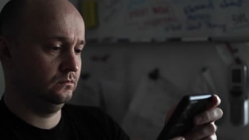 Creative Journaling: Man Working from Home Office