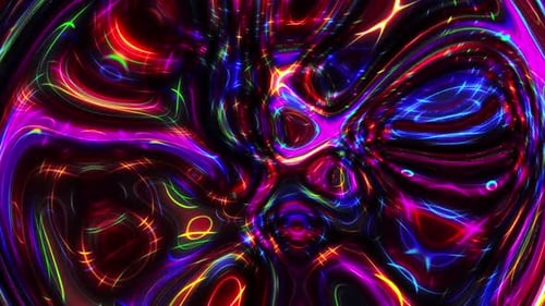 Colorful Abstract Liquid Wave Background Loop V3