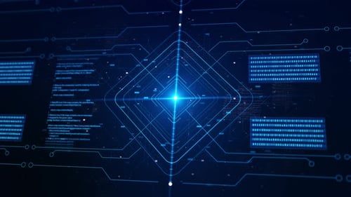 Computación cuántica, ciberseguridad, tecnología futurista, inteligencia artificial, red digital. Neura