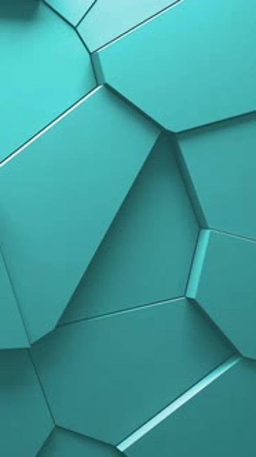 Abstract Animation of Voronoi Blocks Moving and Extruding Minimal Light Clean Corporate Background