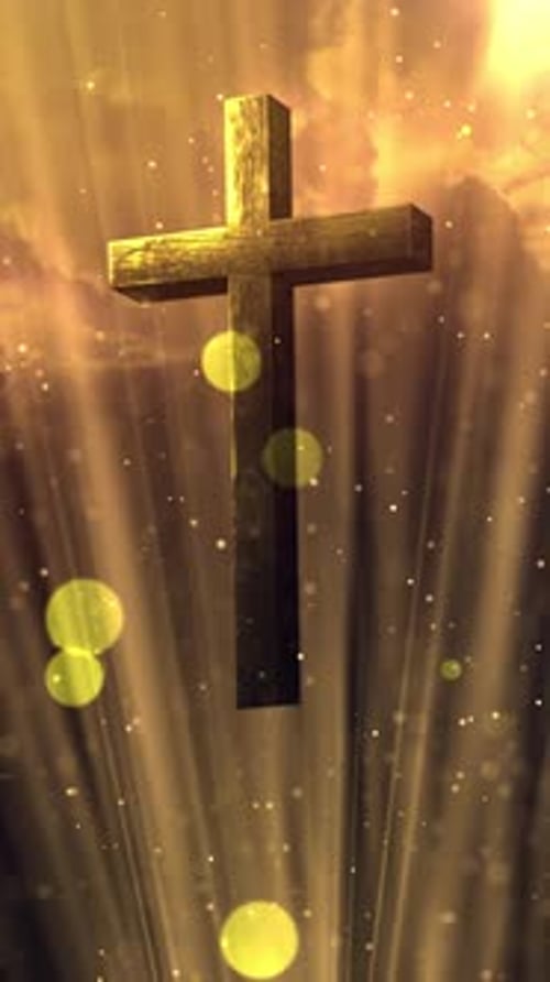 Karfreitagsgottesdiensthintergrund Divine Cross V4 - Vertikaler Hintergrund