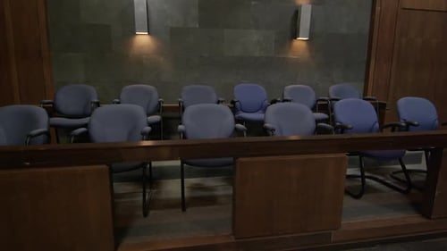Court House - Empty Jury Seats HD