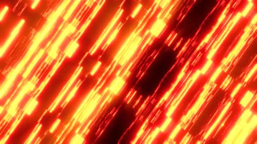 Dynamic Glowing Cyber Lines Abstract Motion Background