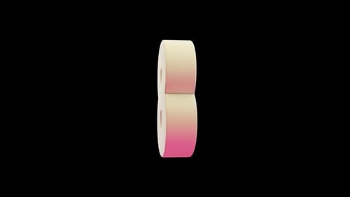 Modern 3D Rotating Numbers Countdown Animation