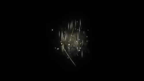 Sparkling Dust Particles And Light Streaks Reveal