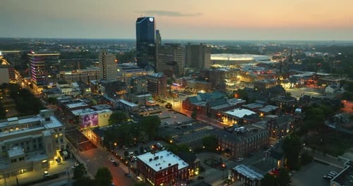 Urban Landscape of Downtown District of Lexington in Kentucky State USA American City Skyline with