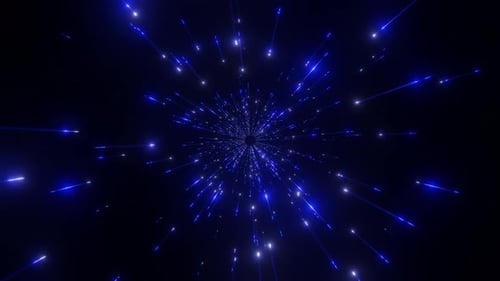 Blue Moving Glitter Background Vj Loop In 4K