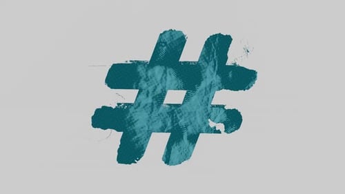 Distressed Grunge Hashtag Reveal