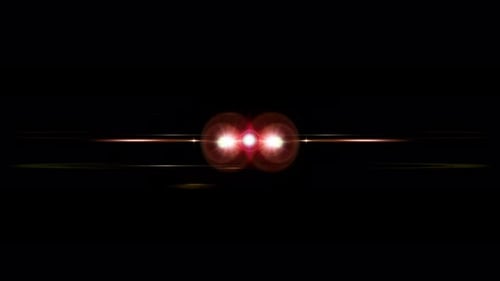 Dynamic Lens Flare Light Horizontal Transition