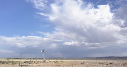 Drone shot, Massive skies and landscape, West Texas