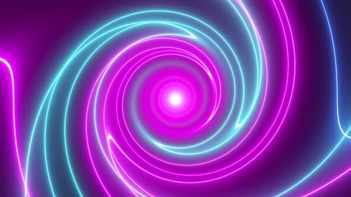 Gradient spiral vj tunnel loop background