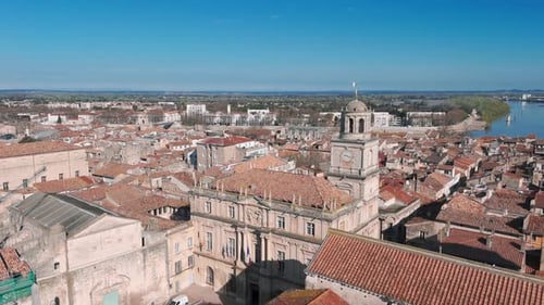 Tower of the Town Hall of the City of Arles BouchesduRhone Provence France
