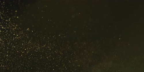 Dust particles going upwards