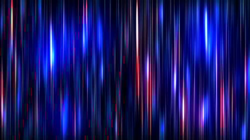Abstract Blue Red Glowing Vertical Lines Background