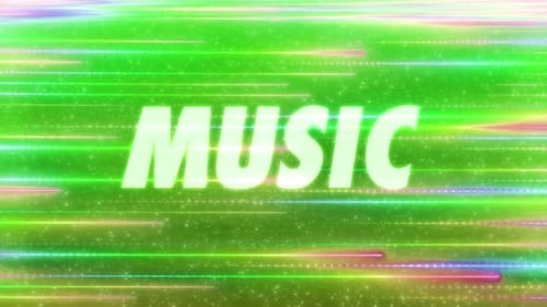 Music Word With Colourful Background V3