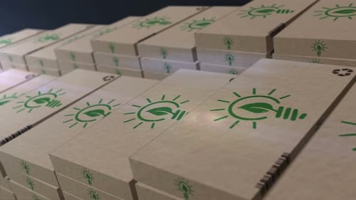 Producción de paquetes de ideas respetuosas con el medio ambiente, que se puede envolver sin problemas
