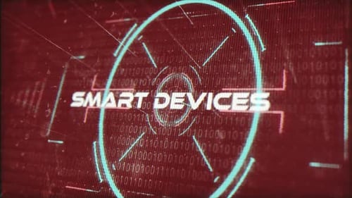Futuristic Smart Devices Digital Title Reveal with HUD Elements