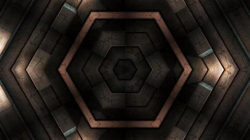 Wooden Hexagon Pattern