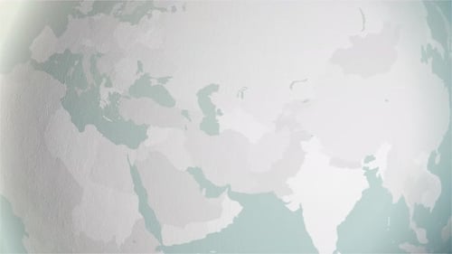 Animated Globe Zoom to Country Highlight Reveal