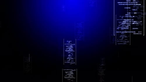 Technology Blue Background Loop