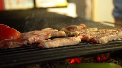 Barbecue in the Restaurant 4K