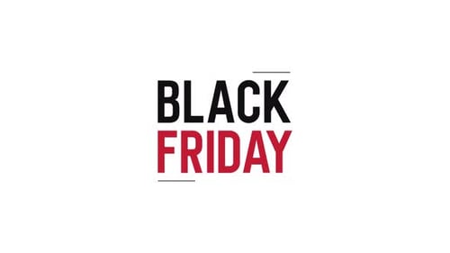 Black Friday Text Animation Flat Design