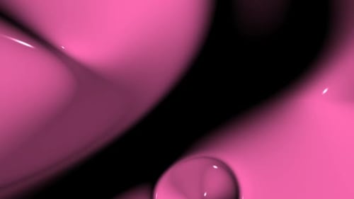 Luxus-Hintergrund mit rosafarbenen Plasmawellen, 3D-Renderer, Reflexion, exklusives, einzigartiges Design
