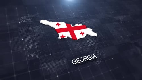Georgia Map Displaying