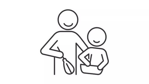 Cuisiner avec une animation linéaire pour enfants