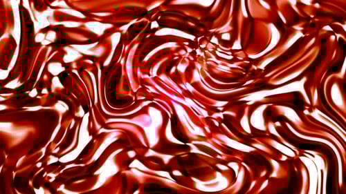 Abstract Red Liquid Swirls Flowing Motion Background Loop