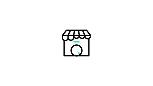 Animiertes Symbol „Geschlossener Laden“