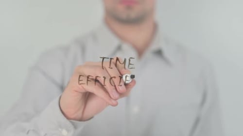 Time Effeiciency, Writing on Transparent Screen